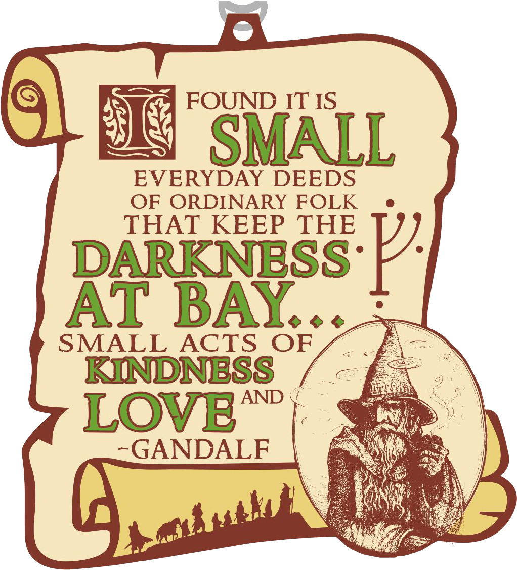 2019 Hobbit Day 1 Mile, 5k, 10k, - Lord Of The Rings Clipart (1119x1124), Png Download