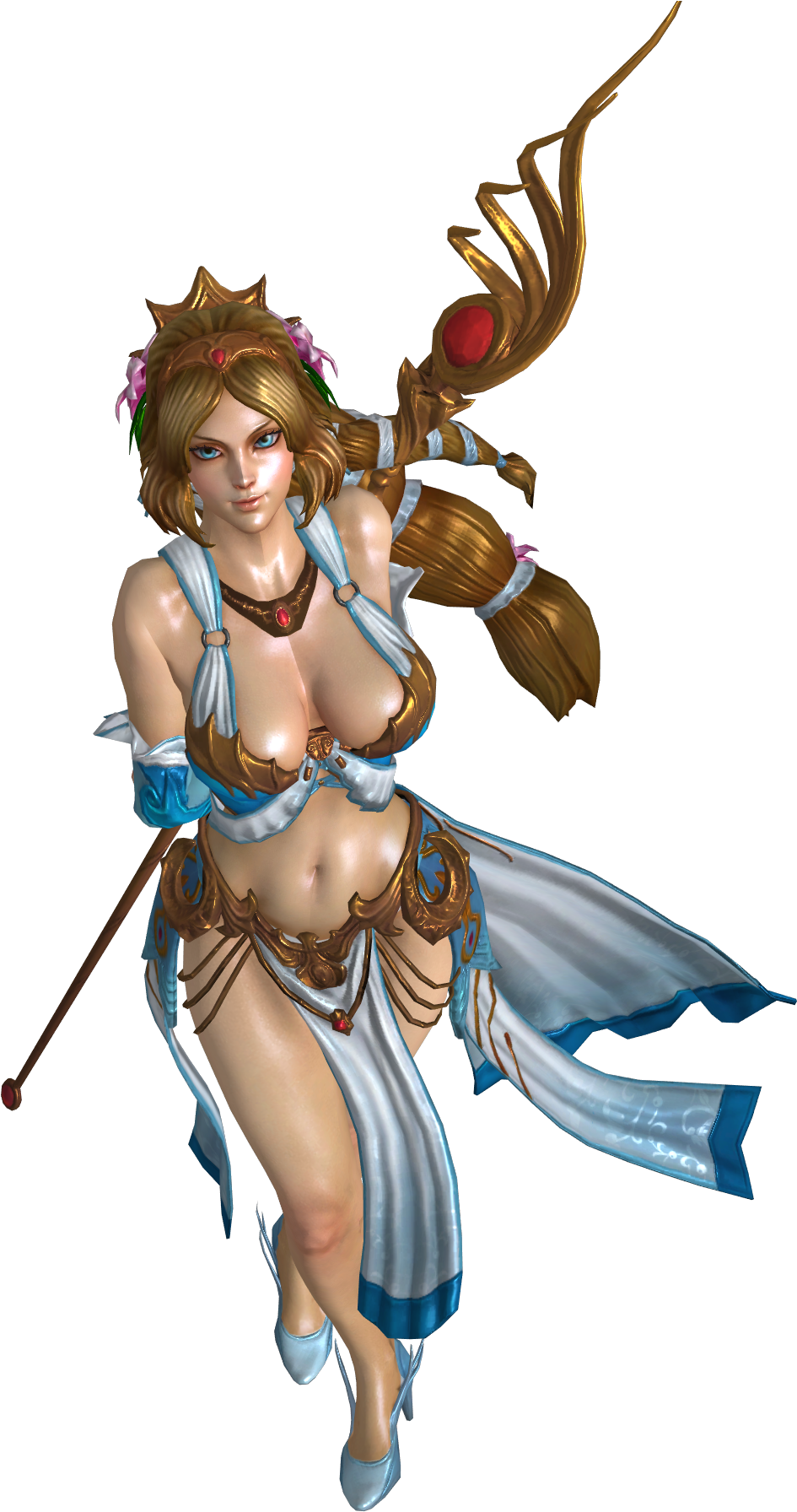 Aphrodite From Smite On Game Art Hq Clipart (1083x1791), Png Download