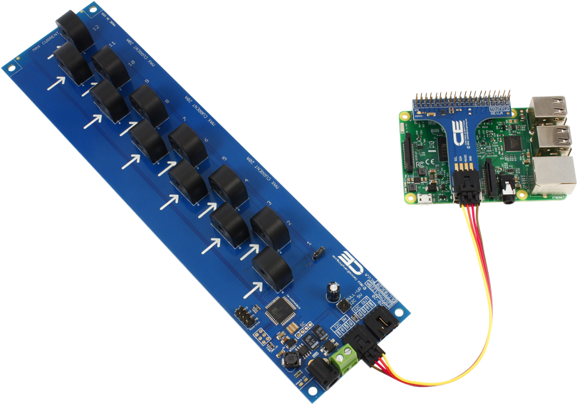 Raspberry Pi 3 Current Monitoring 12 Channel 15 Amp - Power Monitoring Raspberry Pi Clipart (1000x667), Png Download