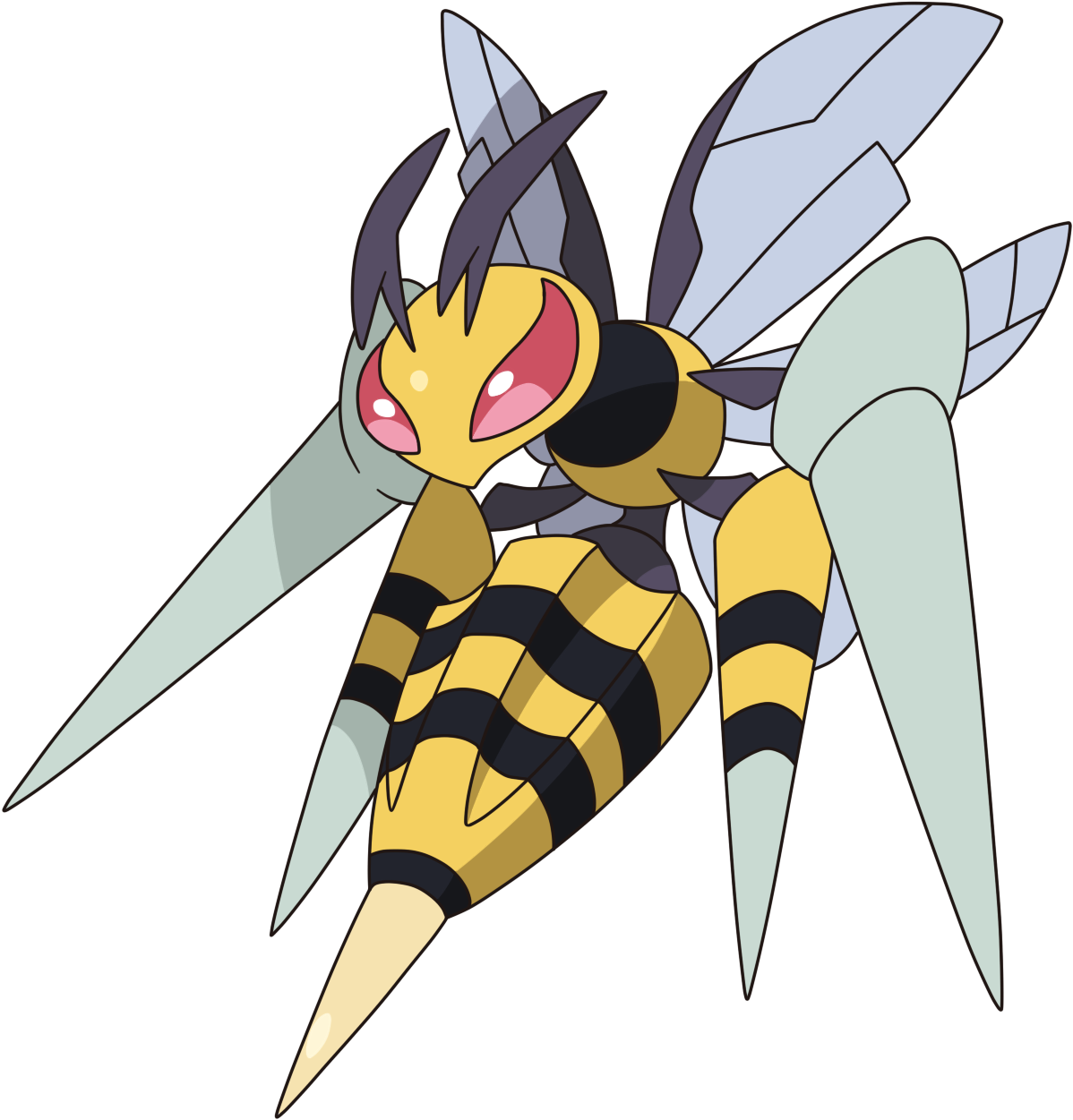 327kib, 1227x1279, 015 Mega Beedrill By Tzblacktd-da0u81g - Pokemon Mega Beedrill Clipart (1227x1279), Png Download