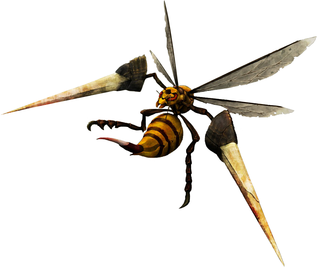#015 Beedrill - Beedrill Real Clipart (1242x1000), Png Download