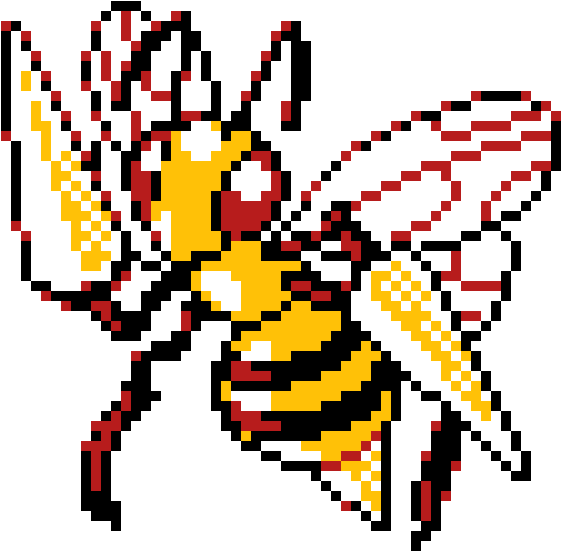 Beedrill - Beedrill Sprite Clipart (1100x1100), Png Download