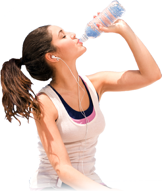 Being In Good Shape - Drinking Water Indian Man Clipart (582x665), Png Download