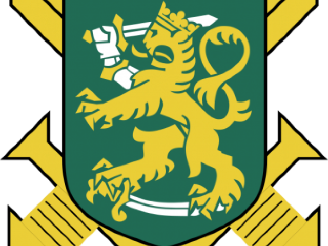 Lion Crest Png , Png Download - Finnish Defense Forces Logo Clipart (640x480), Png Download