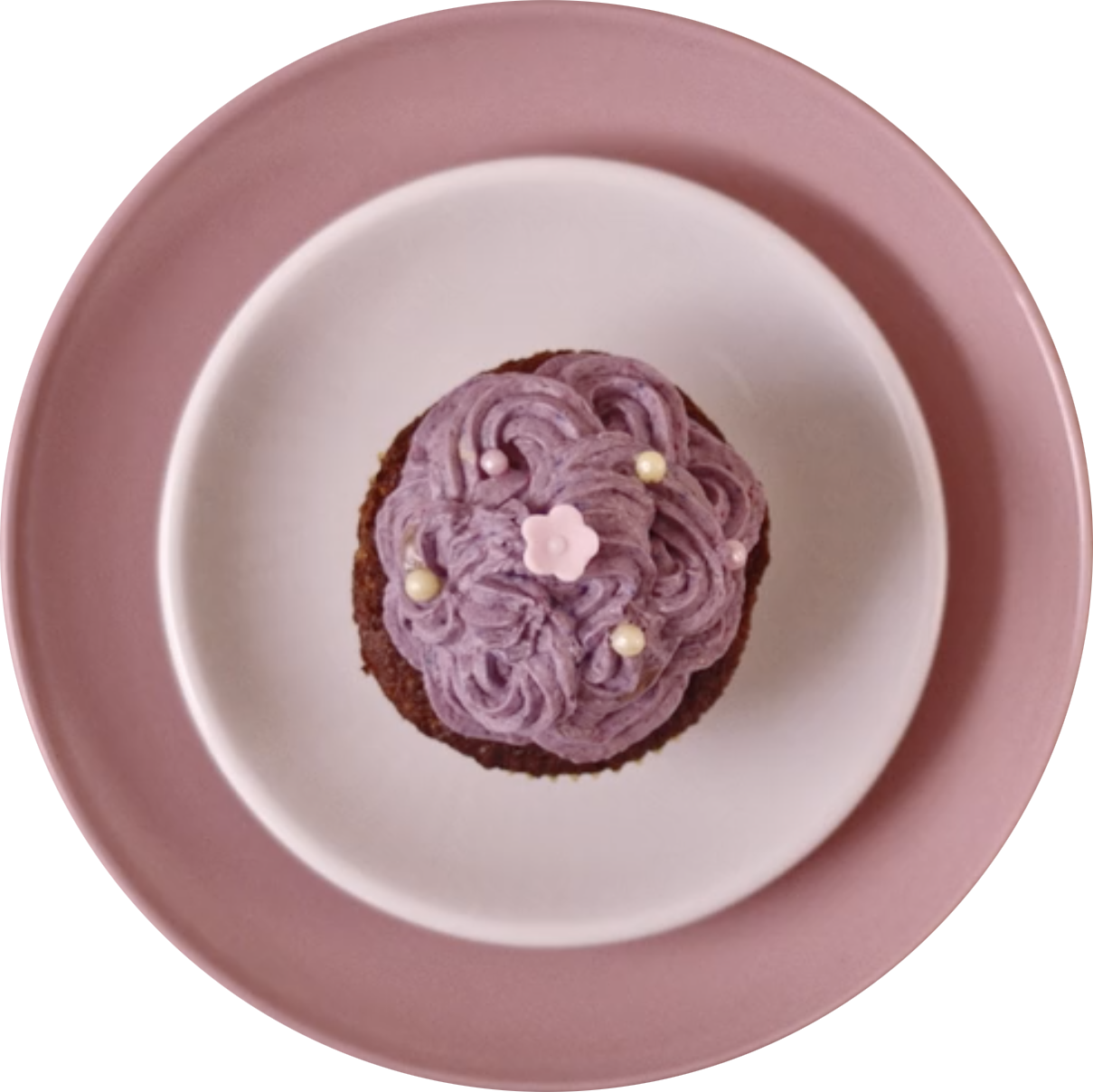 Pink Cupcake - Buttercream Clipart (1209x1208), Png Download