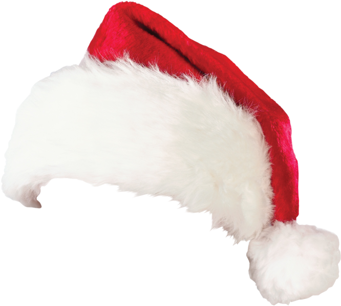 Photo Deluxe Plush Santa Hat Zpsbhddkwye - Realistic Santa Hat Png Clipart (717x1024), Png Download