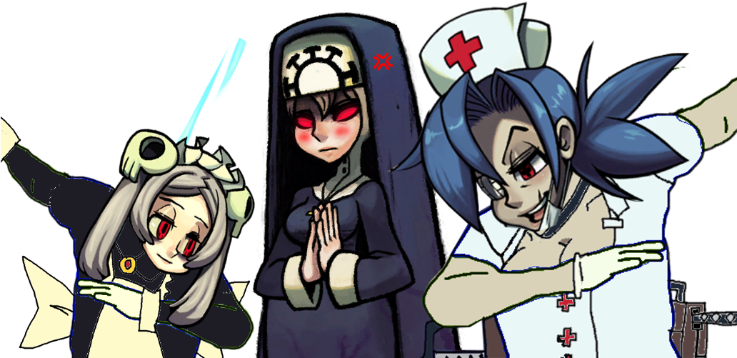 View Samegoogleiqdbsaucenao Double Gets The Yeet , - Skullgirls Double Clipart (1031x552), Png Download