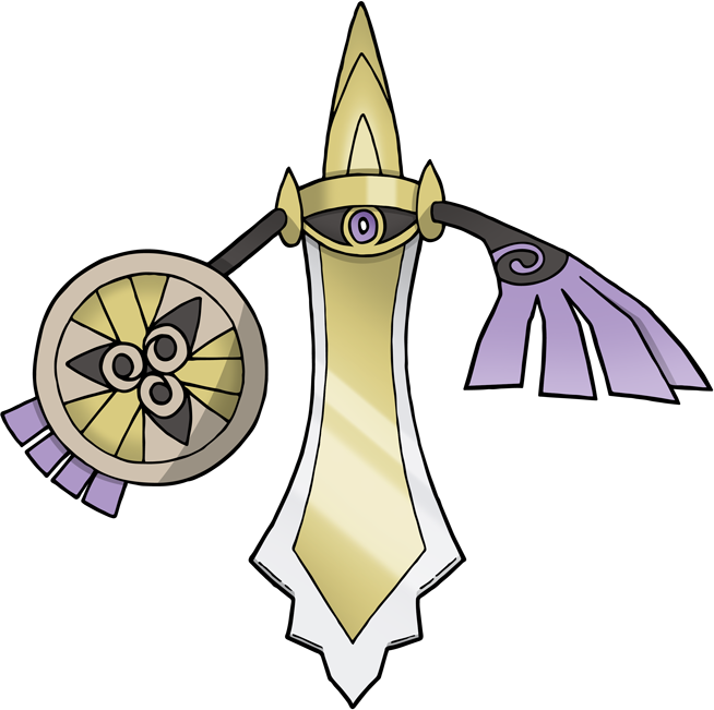 Pokemon Aegislash Is A Fictional Character Of Humans - Aegislash Pokemon Pets Clipart (654x651), Png Download