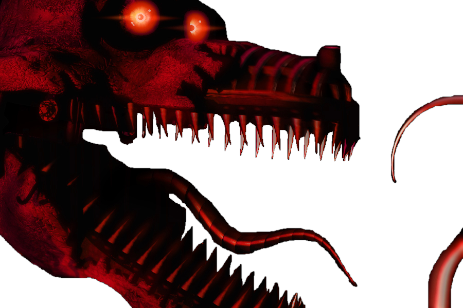 Nightmare Foxy Png Transparent Images - Fnaf 4 Nightmare Foxy Png Clipart (900x600), Png Download