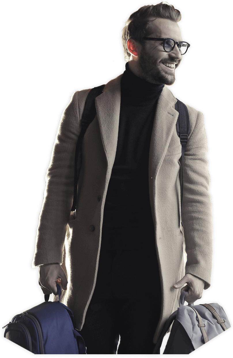 Dress Up For Travel Men Clipart (849x1269), Png Download