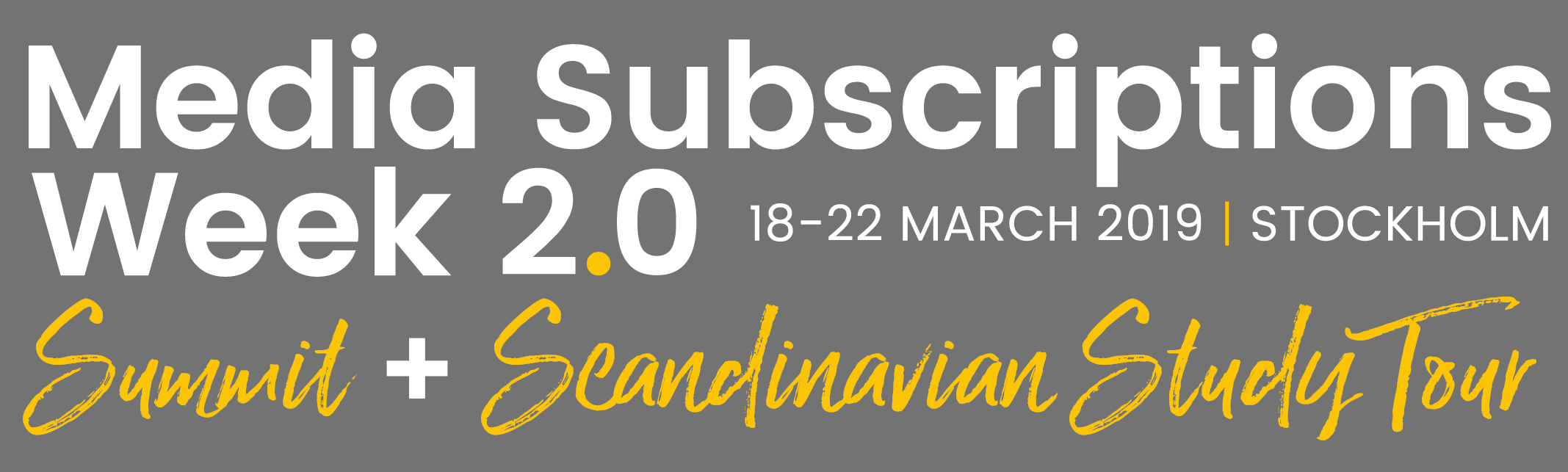 2019 Media Subscriptions Summit - Calligraphy Clipart (2135x643), Png Download