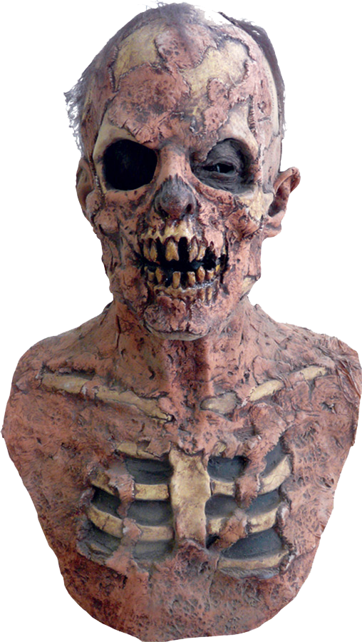 Zombie Ground Breaker Halloween Mask - Zombie Skeleton Mask Clipart (508x900), Png Download