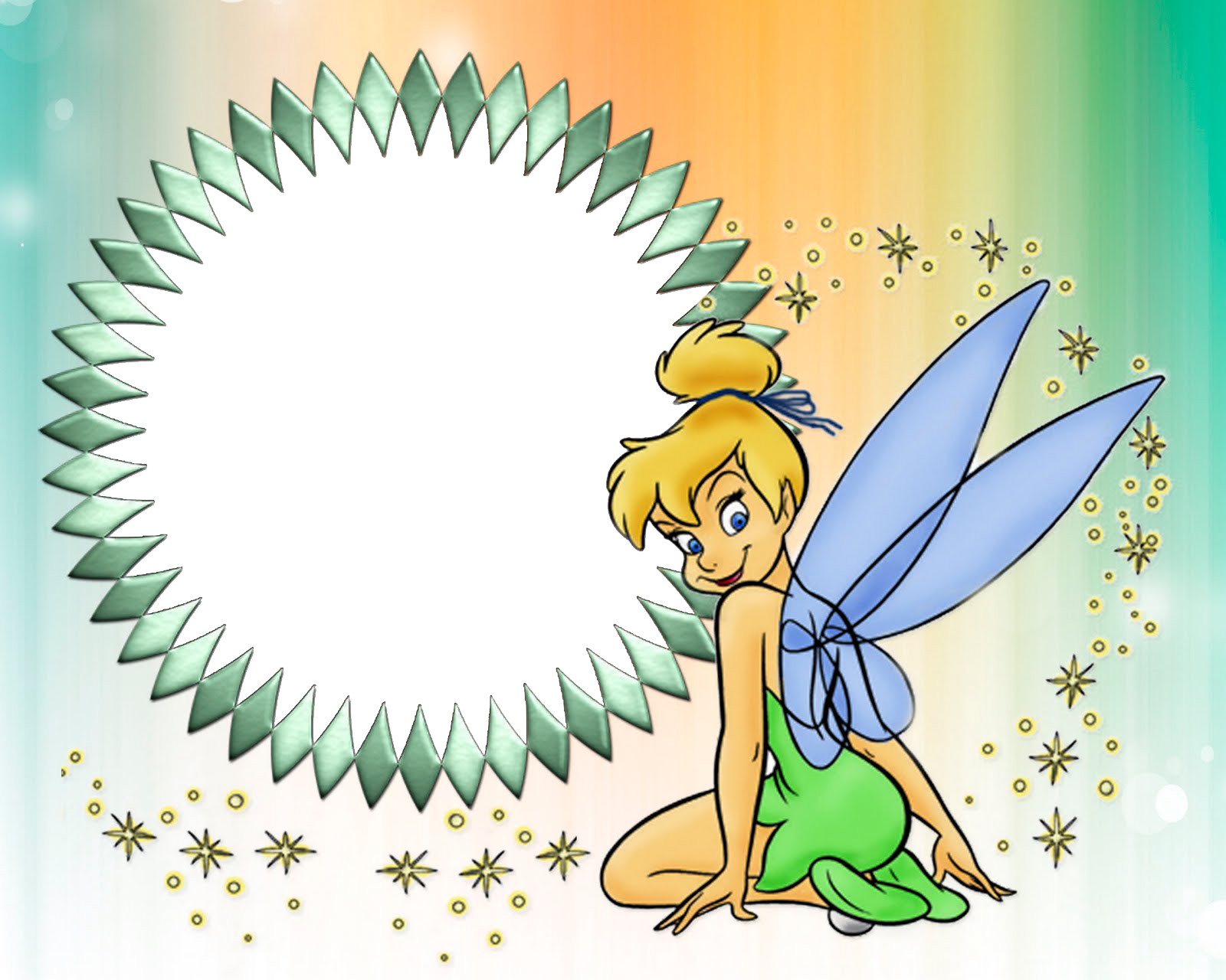 Marcos Gratis, Formato Png, Campanita, Princesas Disney, - Caratulas De Tinkerbell Para Cuadernos Clipart (1600x1280), Png Download