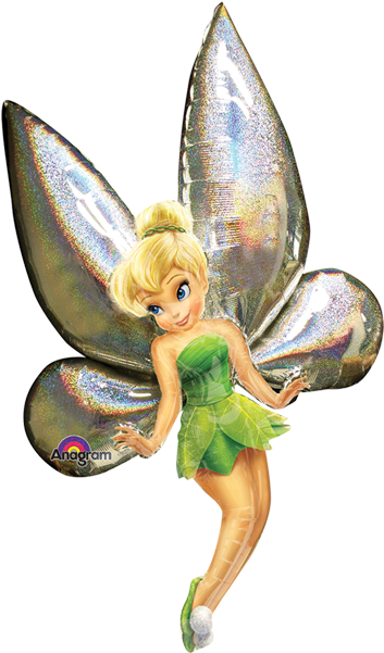 Campanita Caminante - Tinkerbell Balloons Clipart (600x600), Png Download