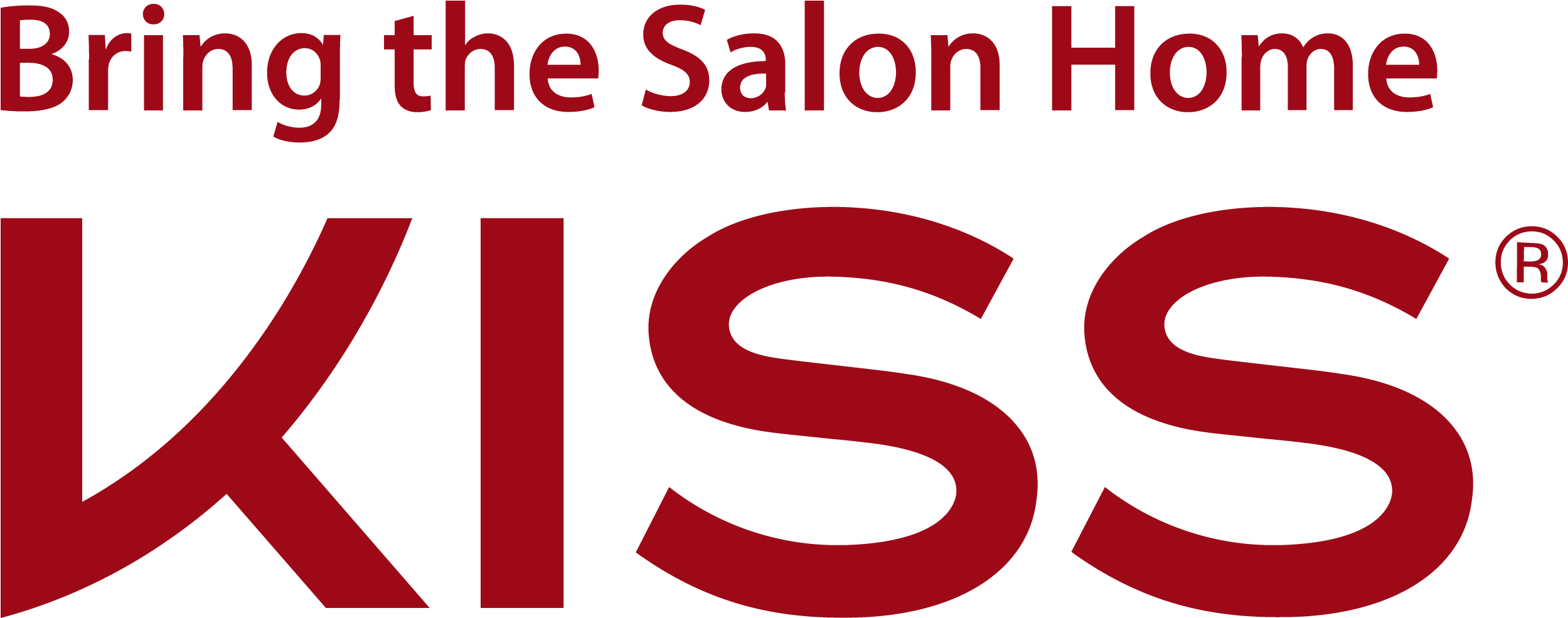 Kiss Bring The Salon Home Logo Clipart (2508x996), Png Download