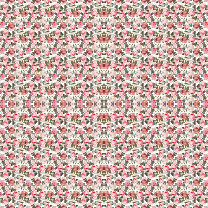 24" Victorian Blush Roses Vintage Pattern Small Wallpaper - Cartoon Art Supplies Clipart (800x800), Png Download