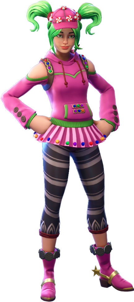 Fortnite Zoey Clipart (433x976), Png Download