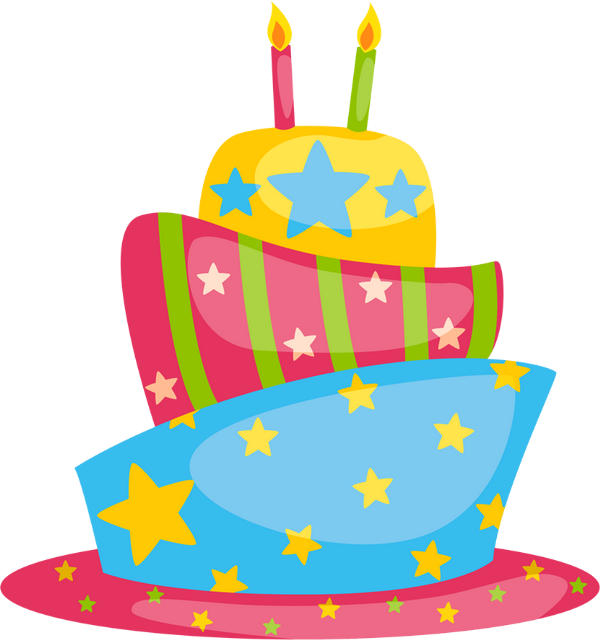 2nd Birthday Cake Clipart - Png Download (600x640), Png Download