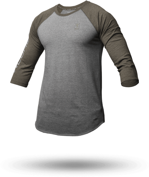 Men S Phresh Raglan - Long-sleeved T-shirt Clipart (530x670), Png Download