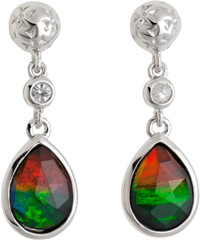 Sterling Silver Teardrop Sapphire Emily Earrings By - Earrings Clipart (935x1200), Png Download
