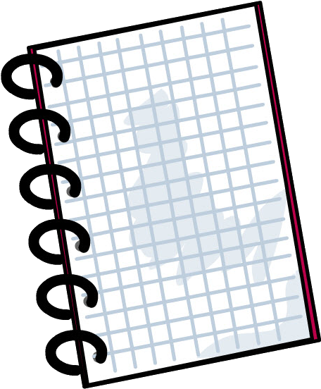 Cuaderno Abierto Png - Hoja De Cuaderno Caricatura Png Clipart (592x587), Png Download