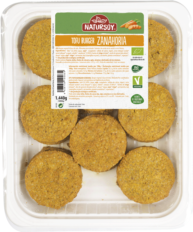 Hamburguesa De Tofu Y Zanahoria 18 Und - Cookies And Crackers Clipart (799x799), Png Download