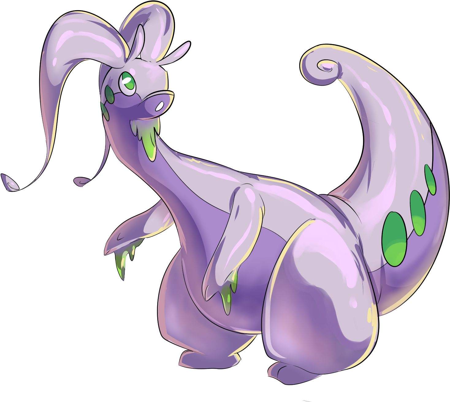 Cartoon , Png Download - Transparent Goodra Png Clipart (1468x1314), Png Download
