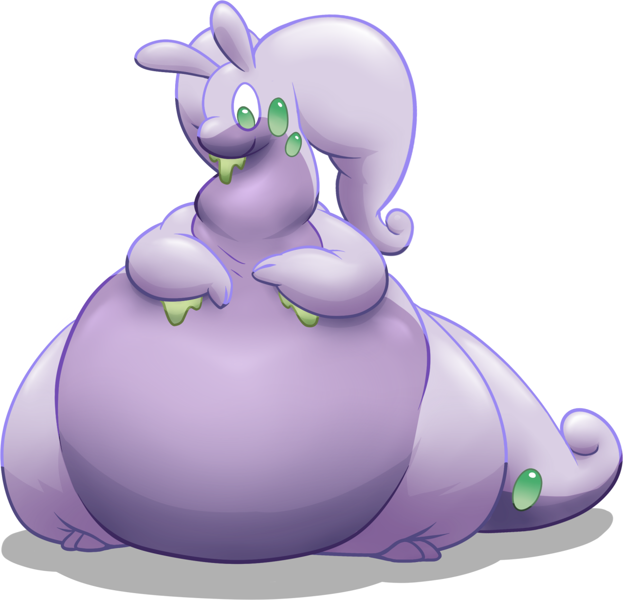 View Hunnybeen , - Goodra Fat Clipart (1280x1232), Png Download