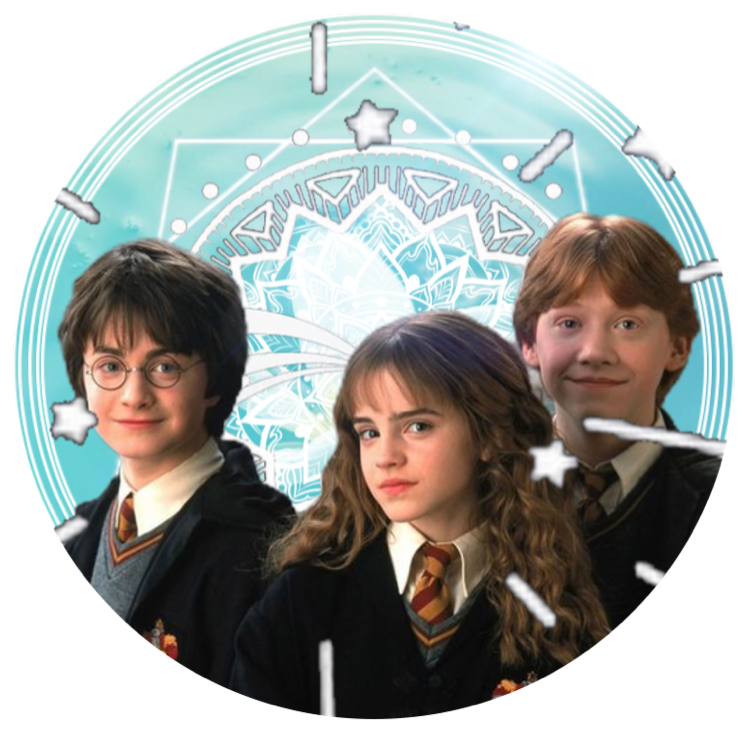 #harry #potter #harrypotter #hp #hermine #ron #harry - Harry Potter Hermione Ron Png Clipart (748x733), Png Download