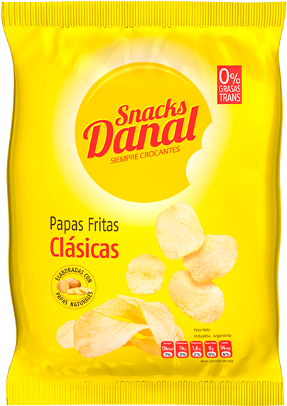 Papas Fritas - Potato Chip Clipart (571x571), Png Download