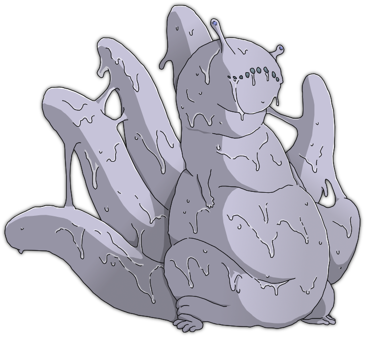 Is This How Mega Goodra Would Look Like - Naruto Six Tailed Beast Clipart (733x677), Png Download