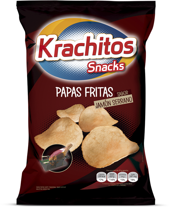 Papas Fritas Sabor Jamon Serrano X 55grs - Papas Fritas De Ketchup Clipart (552x700), Png Download