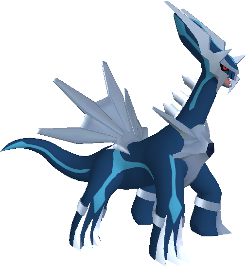 Dialga Trophy Imported From Smash Wii U - Super Smash Bros Wii U Dialga Clipart (1336x611), Png Download