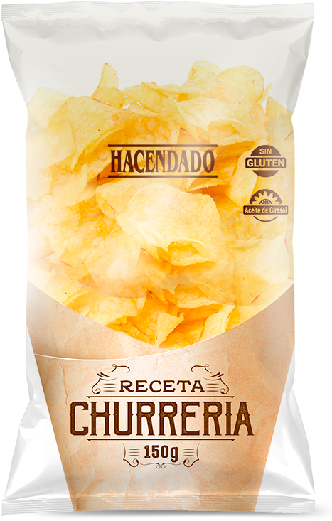 Patatas Fritas Receta Churrería - Hacendado Clipart (482x750), Png Download