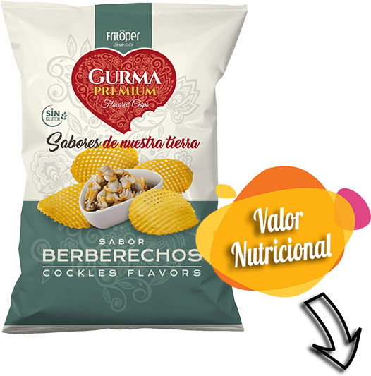 Patatas Sabor Berberecho Gurma Premium - Pajitas Snacks Clipart (600x600), Png Download