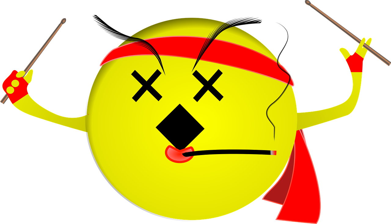 Smiley Drummer Drums Sheet Music Png Image - Smiley Drummer Clipart (1280x734), Png Download