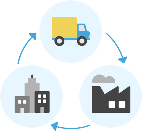 Supply Chain Innovation Icon - Circle Clipart (570x570), Png Download