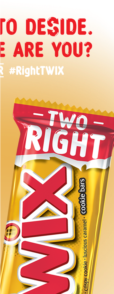 We're Not Telling You To Pick A Favorite, But Pick - Twix Clipart (385x996), Png Download