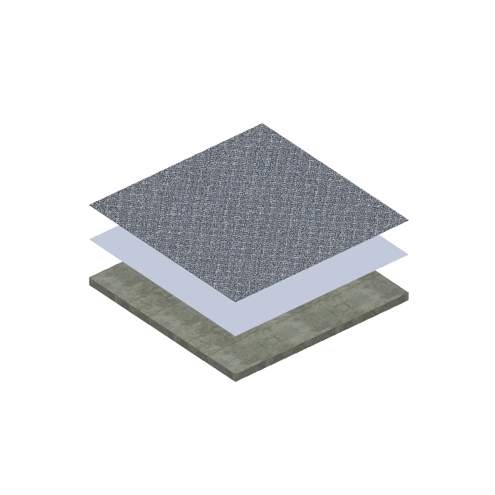 Carpet Tile On Concrete - Floor Clipart (698x698), Png Download