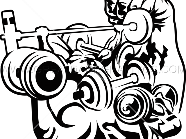 Weight Lifting Art Clipart (640x480), Png Download