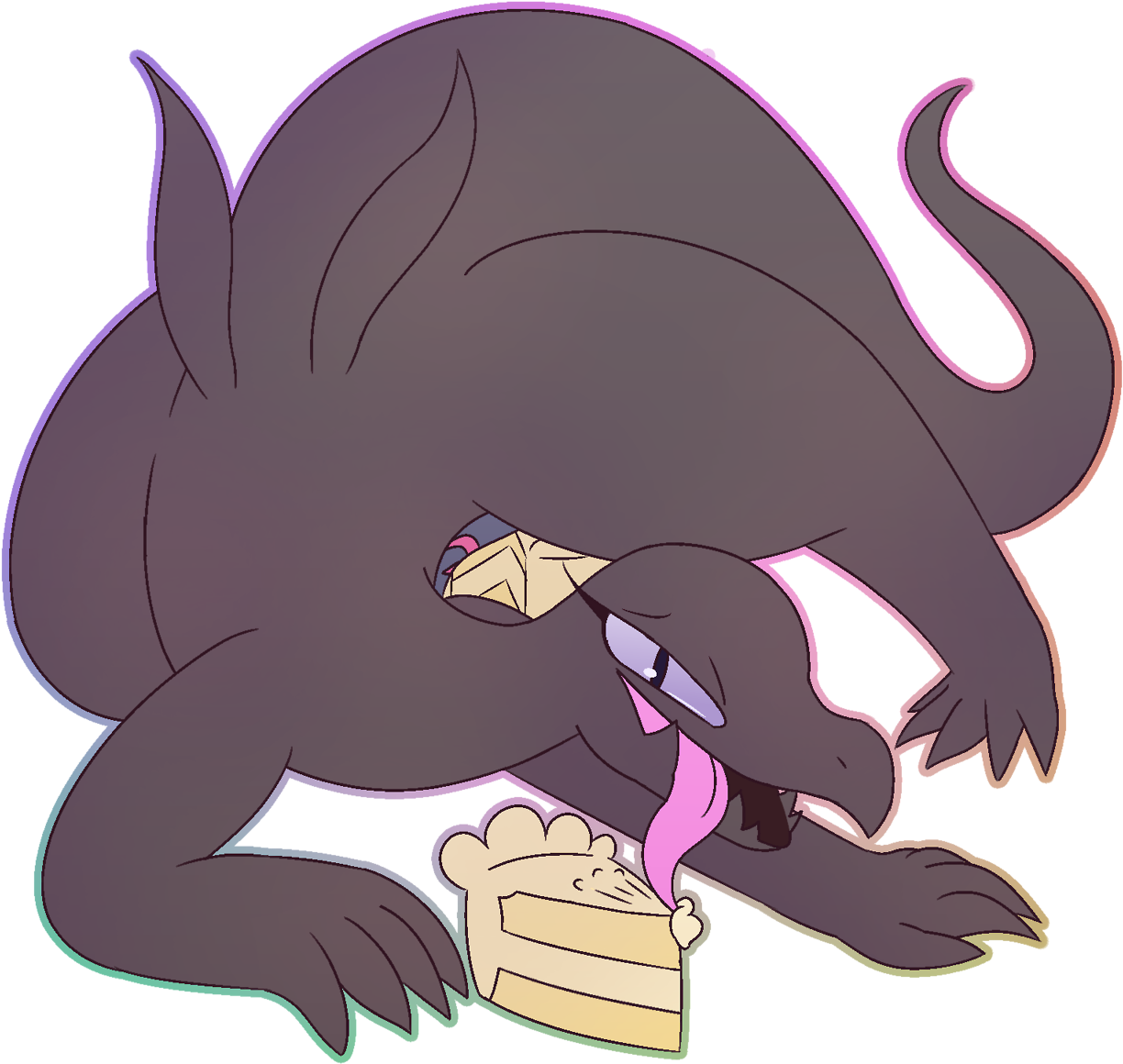 A Birthday Salazzle For My Boi @cinnamon-bat >w< If - Cartoon Clipart (1280x1200), Png Download