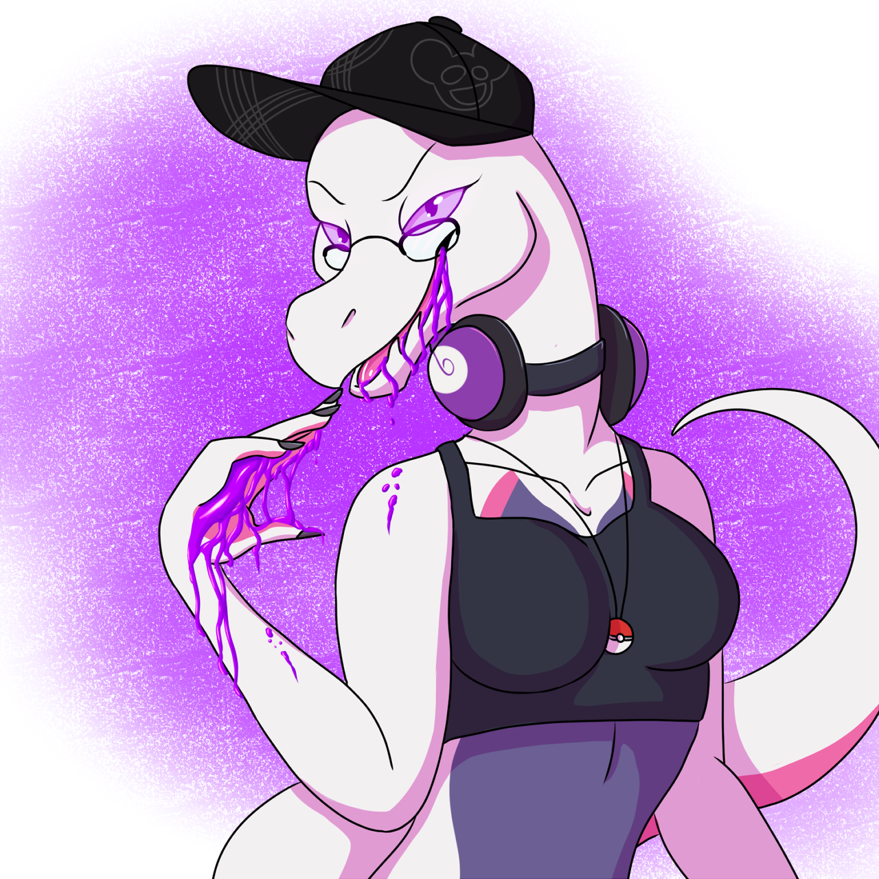 Steph The Salazzle - Cartoon Clipart (1280x1280), Png Download