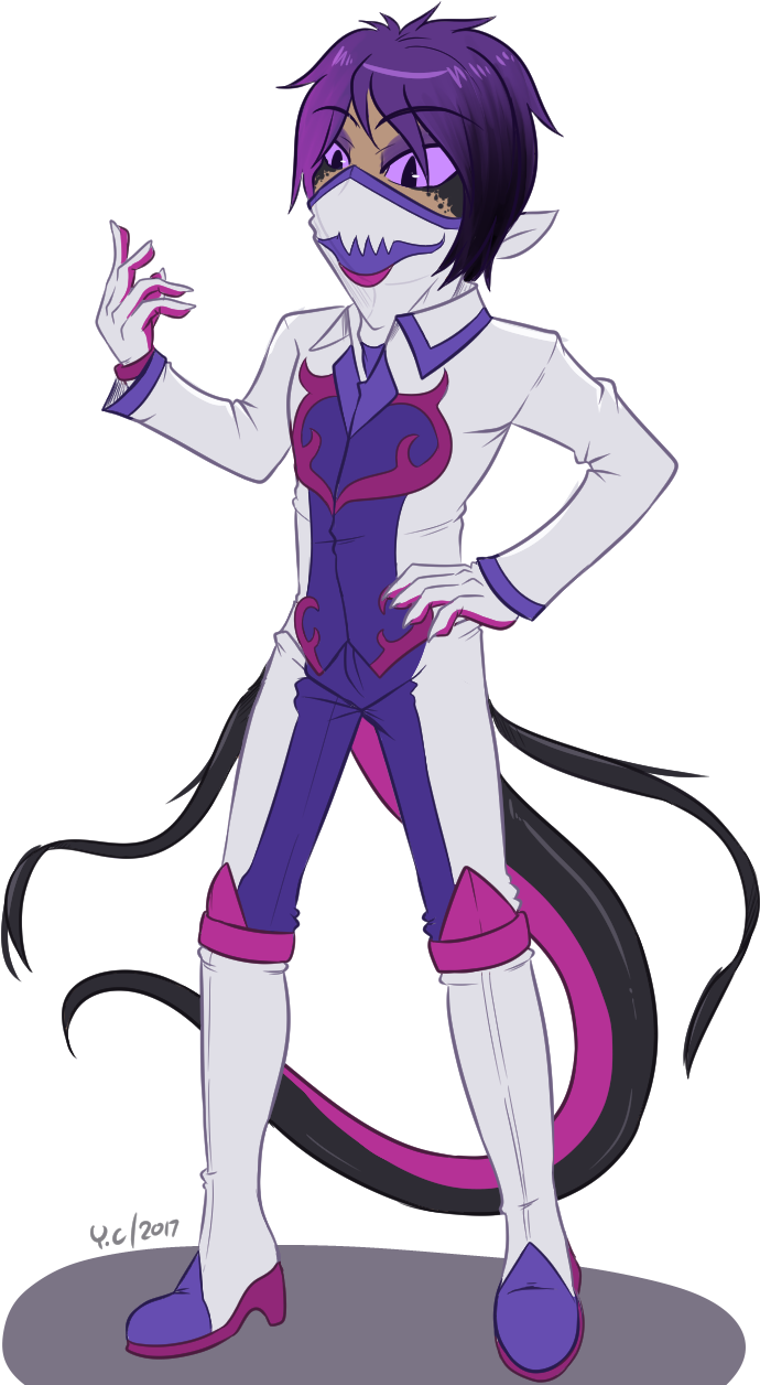 Maverick With The Shiny Salazzle Color Palate For His - Cartoon Clipart (765x1280), Png Download
