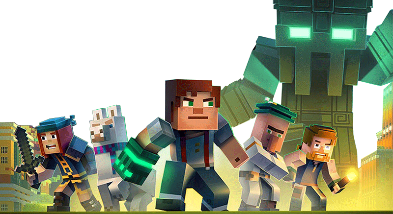 Minecraft Story Mode - Minecraft Story Mode Season 2 Android Clipart (800x437), Png Download