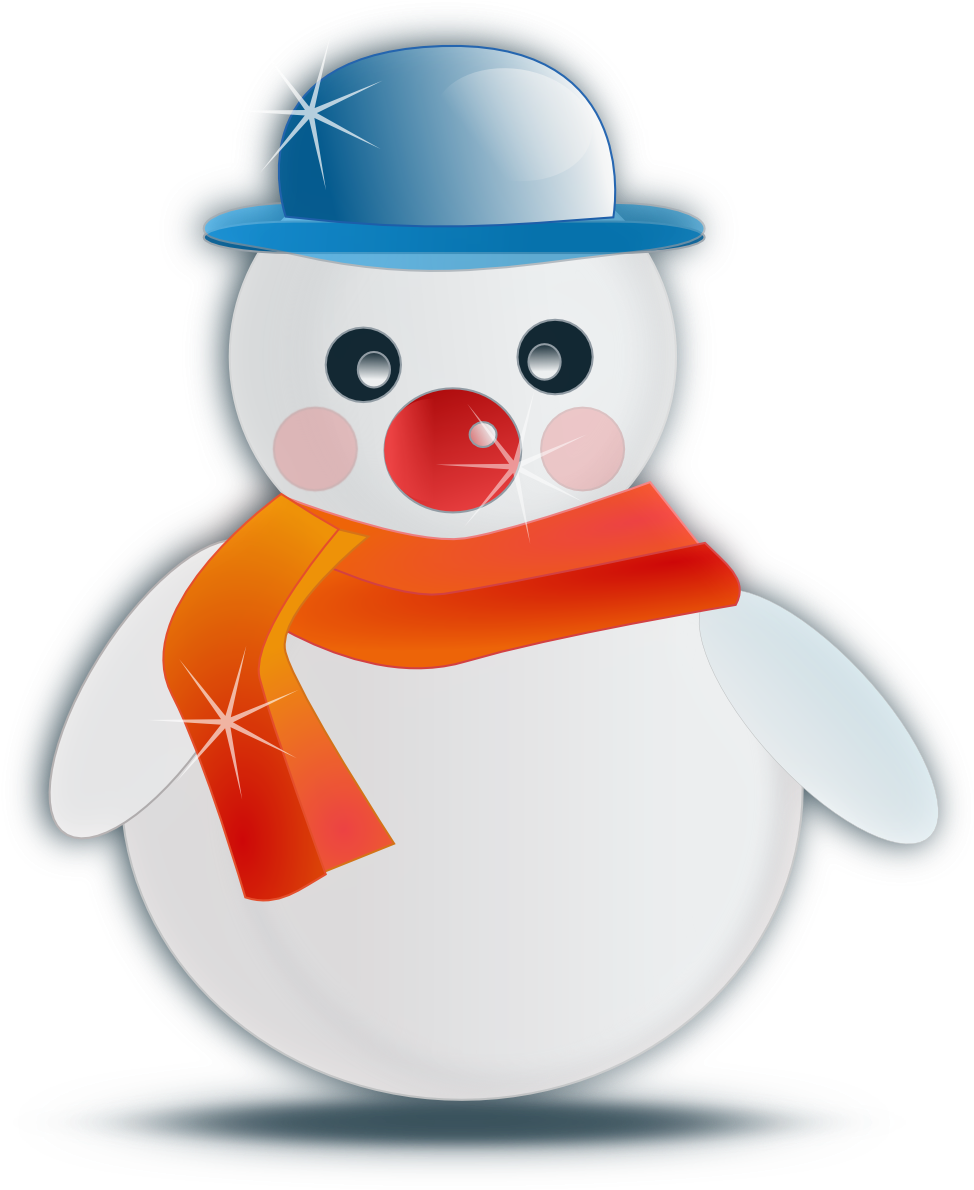 Snowman Glossy Clipartist - Cartoon Snow Man Png Transparent Png (999x1199), Png Download