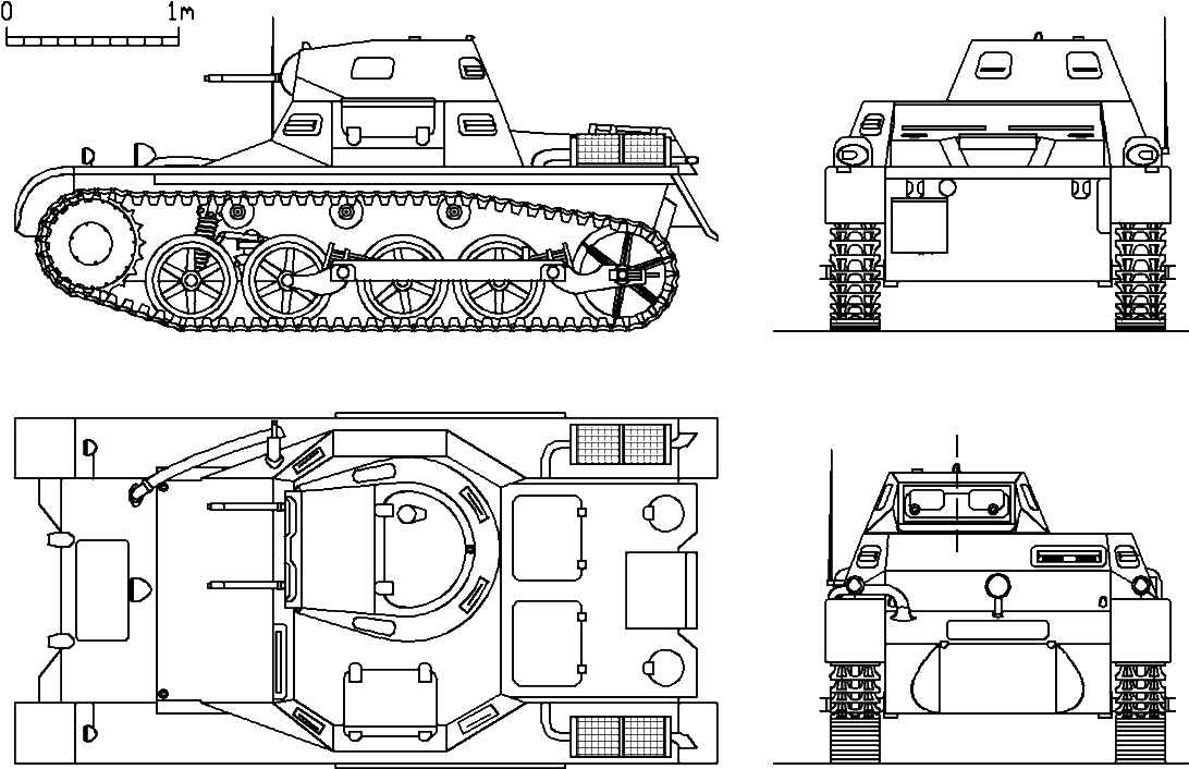 Panzer I A Plans - Plans Clipart (1200x800), Png Download