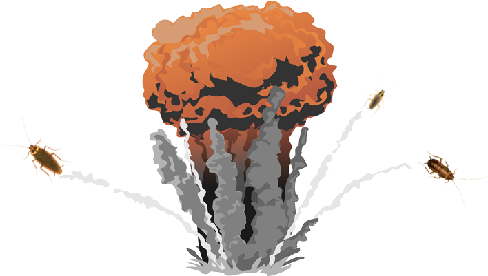 ¿podrían Sobrevivir Las Cucarachas A Una Bomba Nuclear - Atomic Bomb Gif Transparent Clipart (800x500), Png Download
