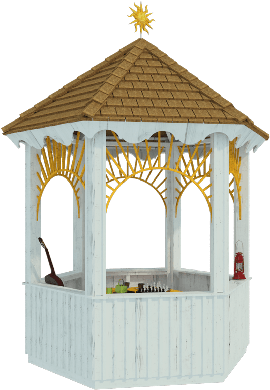 Wooden Gazebo Plans Nefertiti - Gazebo Clipart (800x800), Png Download