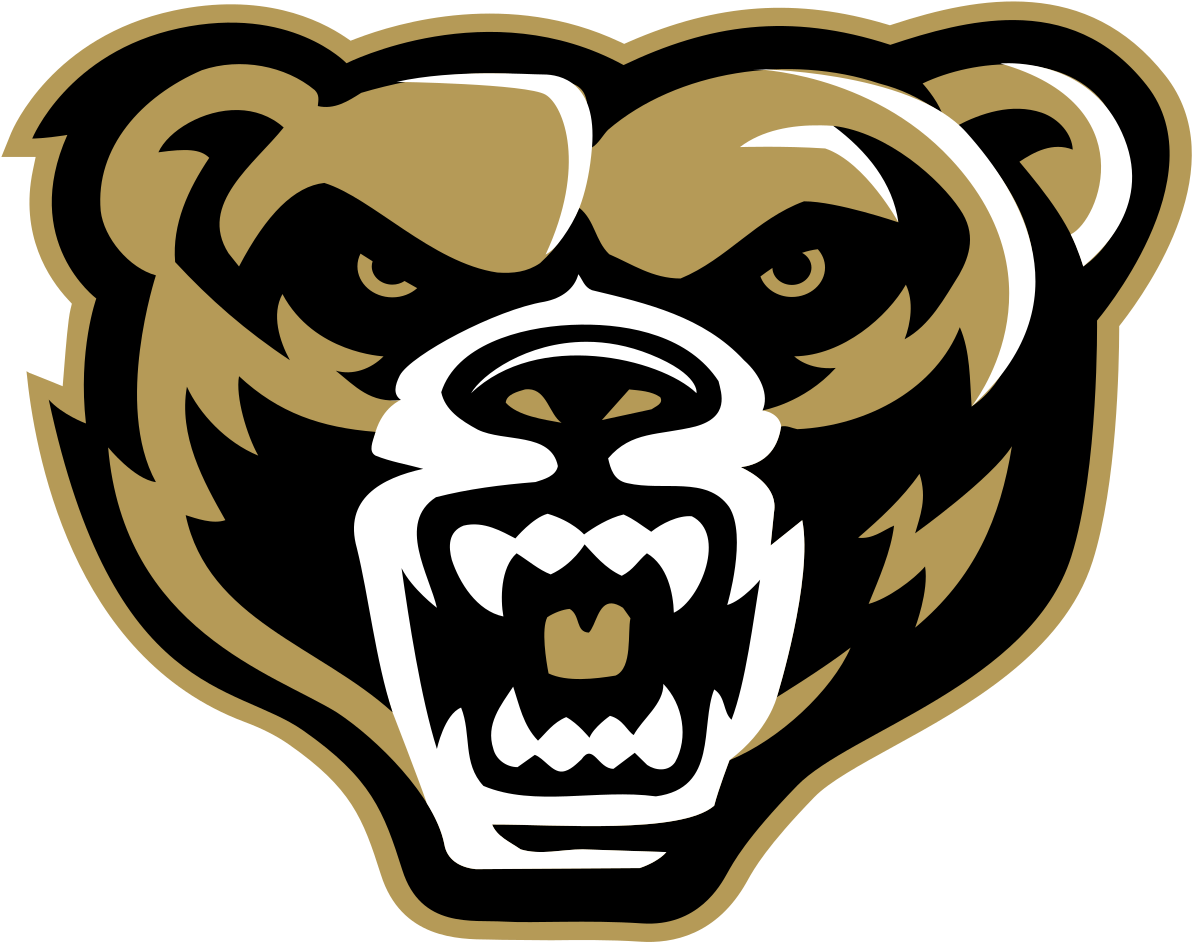Oakland University Grizzly , Png Download - Oakland University Athletics Logo Clipart (1192x942), Png Download