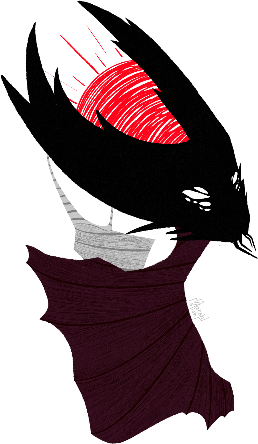 “hollow Knight Oc Bust ” - Illustration Clipart (836x1438), Png Download